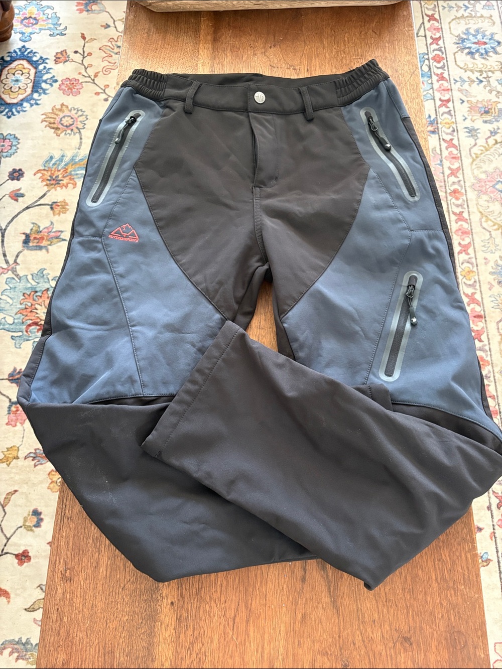 Women’s Outdoor Sports Black Softshell Ski/Hiking Pants